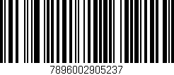 Código de barras (EAN, GTIN, SKU, ISBN): '7896002905237'
