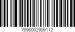 Código de barras (EAN, GTIN, SKU, ISBN): '7896002909112'