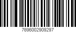 Código de barras (EAN, GTIN, SKU, ISBN): '7896002909297'