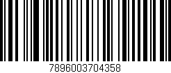 Código de barras (EAN, GTIN, SKU, ISBN): '7896003704358'