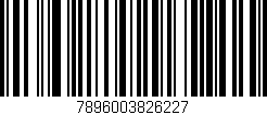 Código de barras (EAN, GTIN, SKU, ISBN): '7896003826227'