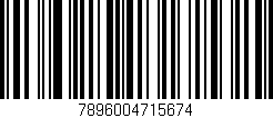Código de barras (EAN, GTIN, SKU, ISBN): '7896004715674'