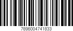 Código de barras (EAN, GTIN, SKU, ISBN): '7896004741833'