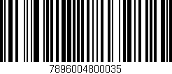 Código de barras (EAN, GTIN, SKU, ISBN): '7896004800035'