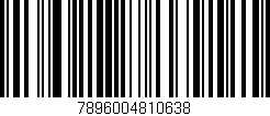 Código de barras (EAN, GTIN, SKU, ISBN): '7896004810638'