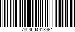 Código de barras (EAN, GTIN, SKU, ISBN): '7896004816661'