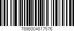 Código de barras (EAN, GTIN, SKU, ISBN): '7896004817576'