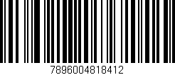 Código de barras (EAN, GTIN, SKU, ISBN): '7896004818412'
