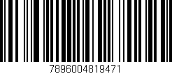 Código de barras (EAN, GTIN, SKU, ISBN): '7896004819471'