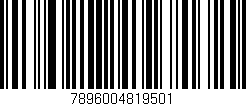 Código de barras (EAN, GTIN, SKU, ISBN): '7896004819501'
