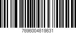 Código de barras (EAN, GTIN, SKU, ISBN): '7896004819631'