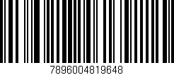 Código de barras (EAN, GTIN, SKU, ISBN): '7896004819648'
