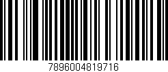 Código de barras (EAN, GTIN, SKU, ISBN): '7896004819716'