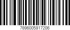 Código de barras (EAN, GTIN, SKU, ISBN): '7896005917206'