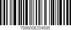 Código de barras (EAN, GTIN, SKU, ISBN): '7896006204695'
