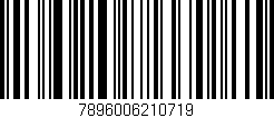 Código de barras (EAN, GTIN, SKU, ISBN): '7896006210719'