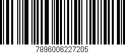 Código de barras (EAN, GTIN, SKU, ISBN): '7896006227205'