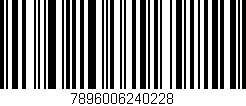 Código de barras (EAN, GTIN, SKU, ISBN): '7896006240228'
