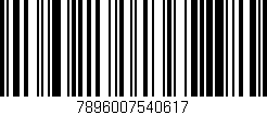 Código de barras (EAN, GTIN, SKU, ISBN): '7896007540617'