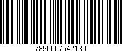Código de barras (EAN, GTIN, SKU, ISBN): '7896007542130'