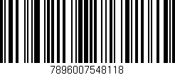 Código de barras (EAN, GTIN, SKU, ISBN): '7896007548118'