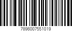 Código de barras (EAN, GTIN, SKU, ISBN): '7896007551019'