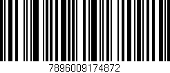 Código de barras (EAN, GTIN, SKU, ISBN): '7896009174872'