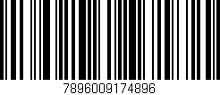 Código de barras (EAN, GTIN, SKU, ISBN): '7896009174896'