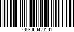 Código de barras (EAN, GTIN, SKU, ISBN): '7896009429231'