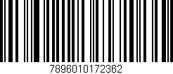 Código de barras (EAN, GTIN, SKU, ISBN): '7896010172362'