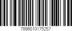 Código de barras (EAN, GTIN, SKU, ISBN): '7896010175257'