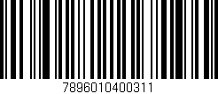 Código de barras (EAN, GTIN, SKU, ISBN): '7896010400311'