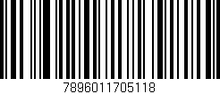 Código de barras (EAN, GTIN, SKU, ISBN): '7896011705118'