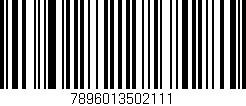 Código de barras (EAN, GTIN, SKU, ISBN): '7896013502111'