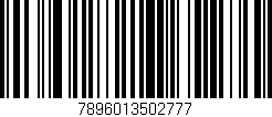 Código de barras (EAN, GTIN, SKU, ISBN): '7896013502777'