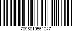 Código de barras (EAN, GTIN, SKU, ISBN): '7896013561347'