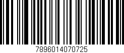 Código de barras (EAN, GTIN, SKU, ISBN): '7896014070725'
