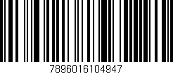 Código de barras (EAN, GTIN, SKU, ISBN): '7896016104947'