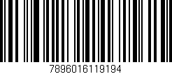 Código de barras (EAN, GTIN, SKU, ISBN): '7896016119194'