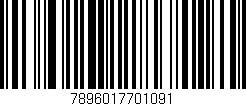 Código de barras (EAN, GTIN, SKU, ISBN): '7896017701091'