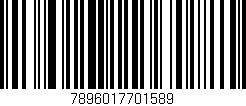 Código de barras (EAN, GTIN, SKU, ISBN): '7896017701589'