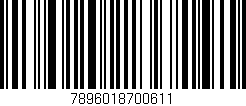 Código de barras (EAN, GTIN, SKU, ISBN): '7896018700611'