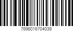 Código de barras (EAN, GTIN, SKU, ISBN): '7896018704039'