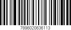 Código de barras (EAN, GTIN, SKU, ISBN): '7896020636113'