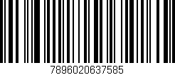 Código de barras (EAN, GTIN, SKU, ISBN): '7896020637585'