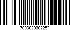 Código de barras (EAN, GTIN, SKU, ISBN): '7896020682257'