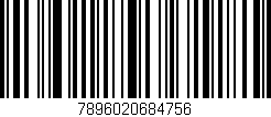 Código de barras (EAN, GTIN, SKU, ISBN): '7896020684756'