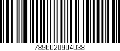 Código de barras (EAN, GTIN, SKU, ISBN): '7896020904038'