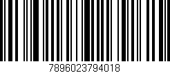 Código de barras (EAN, GTIN, SKU, ISBN): '7896023794018'