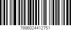 Código de barras (EAN, GTIN, SKU, ISBN): '7896024412751'